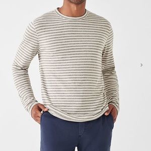 Faherty Cloud Cotton Reversible Crew Long Sleeve Shirt Men's Size XXL